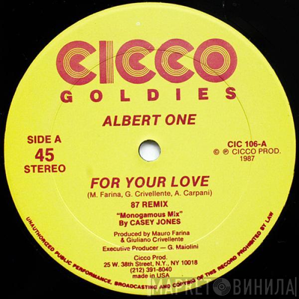 Albert One - For Your Love (87 Remix)