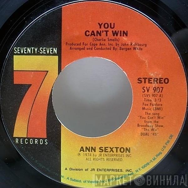 Ann Sexton - You Can't Win / Let's Huddle Up And Cuddle Up