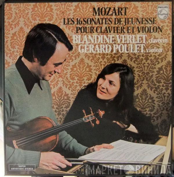 Gérard Poulet, Blandine Verlet, Wolfgang Amadeus Mozart - 16 Sonates De Jeunesse Pour Clavier Et Violon
